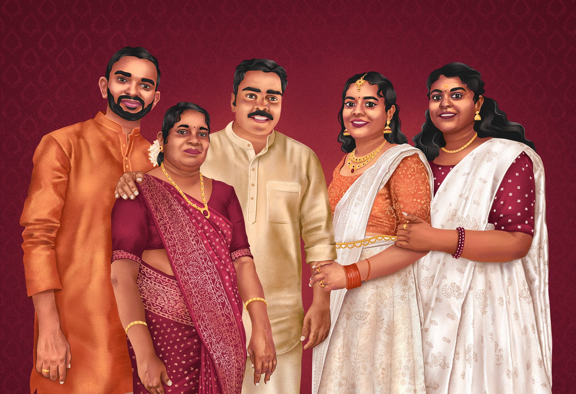 Laptop mockup for website design and illustration project.